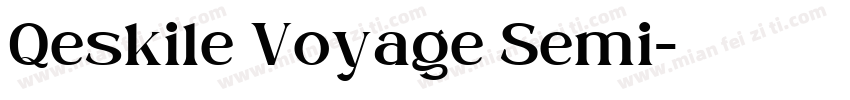 Qeskile Voyage Semi字体转换